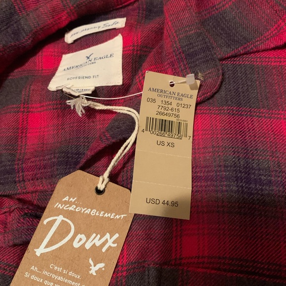 3/$12🔸American Eagle Outfitters Boyfriend Flannel - Picture 6 of 10